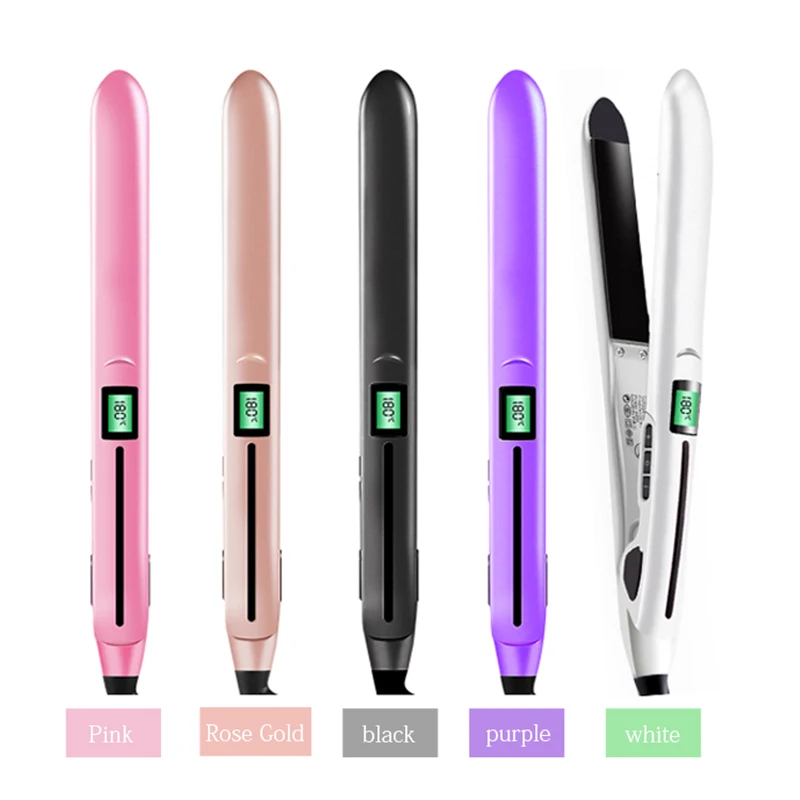 450F  Flat Irons Titanium Plates 2 in 1  Straightening Curling Iron Hair Straightener Customs Flat Iron