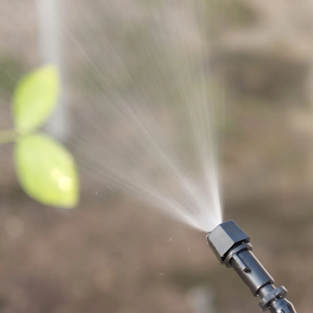 Four way mini drip fogger misting automatic water plastic impact spray low pressure nozzles micro jet water mist sprinkler