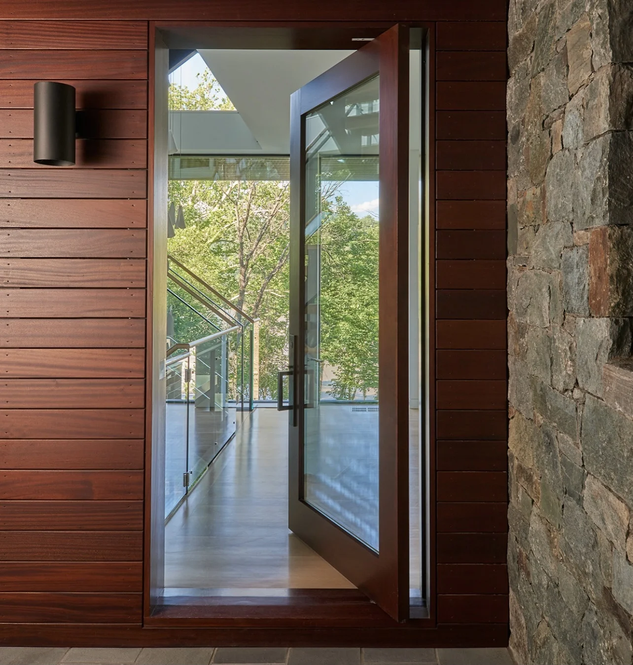 Modern 48' pivot exterior door