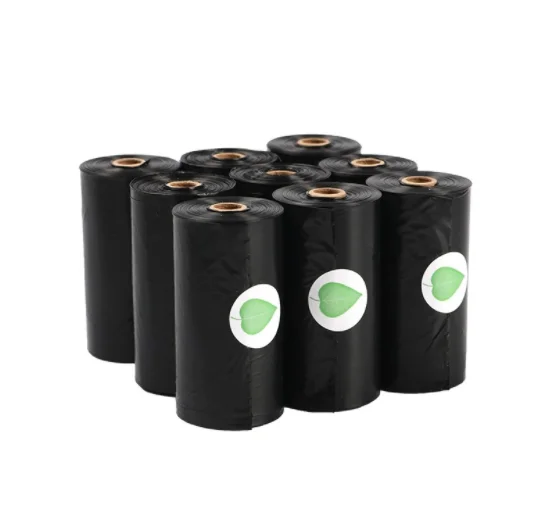  Fully Compostable Disposable Poo Bag Customized Pet Biodegradable Corn Starch Dog Poop Waste Bolsas Caca