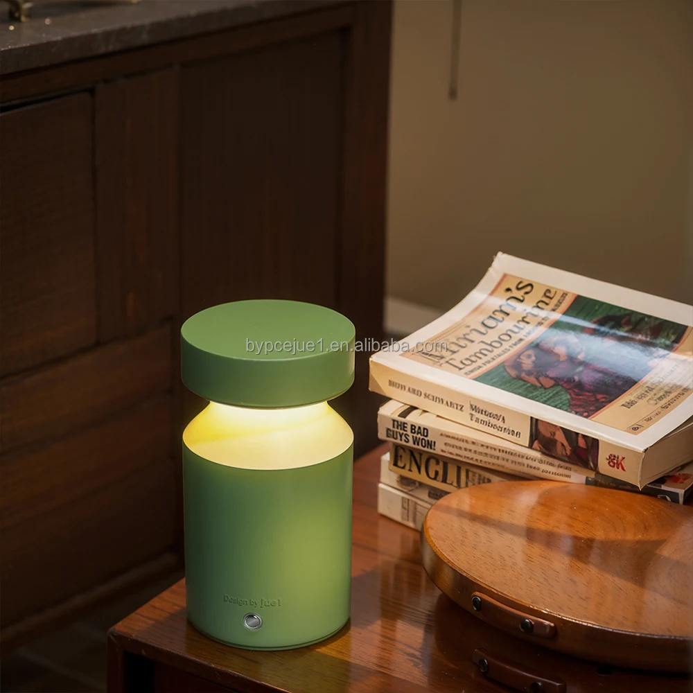 Architectural Concrete Table Lamp Minimalist Atmosphere LED Concrete Desk Lamp Custom Color Lamp for Bedroom Restaurant