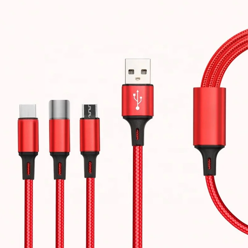 Новый товар, Многофункциональный Usb-кабель 6 футов для зарядки 6 А, 3 в 1