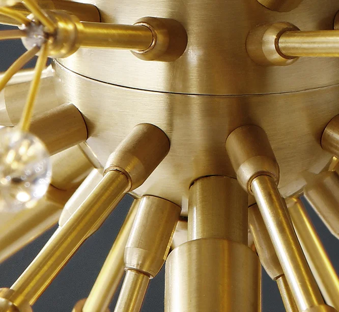 Modern Indoor Living Room Restaurant Hotel Metal Branch With Crystal Chandelier From Zhongshan