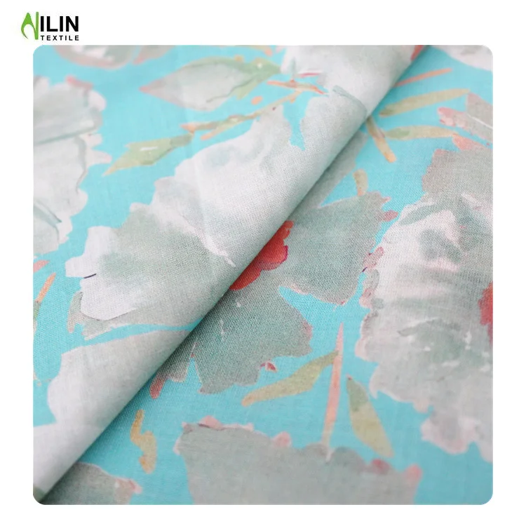 Блестящий мягкий напечатанный легкий цветочный тканый 100 вискоза для платья