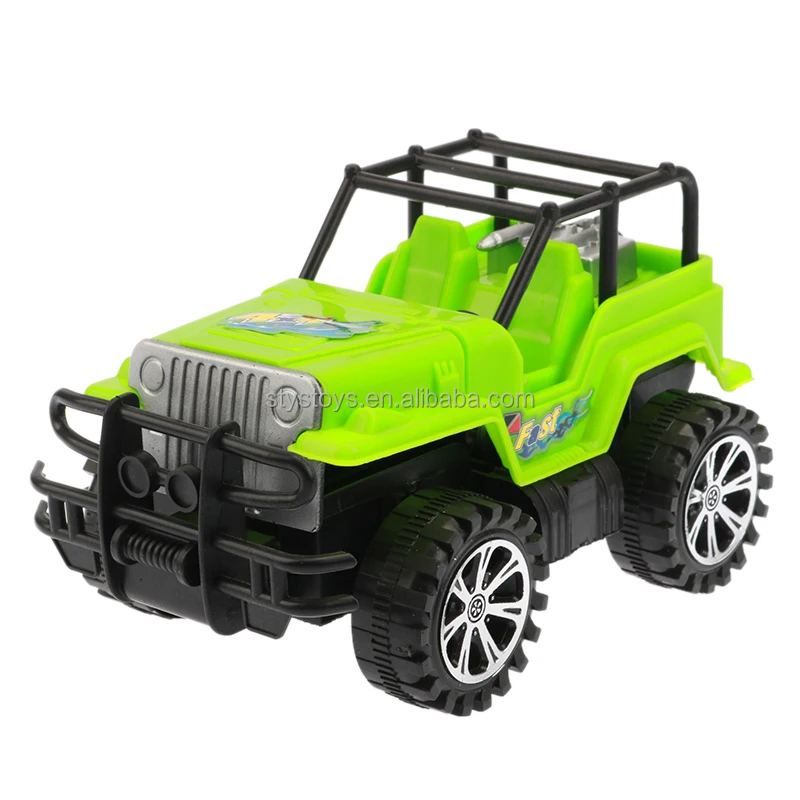 Friction Power Off-Road Vehicle 4 Colors Mix Pack 20CM Inertial Urban Explorer Truck Toy Car