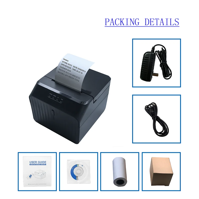 Барвей MHT-P80A POS термопринтеров для Билл чековый принтер с дополнительным Wi-Fi/синий зуб/USB использовать для обуви для печати этикеток