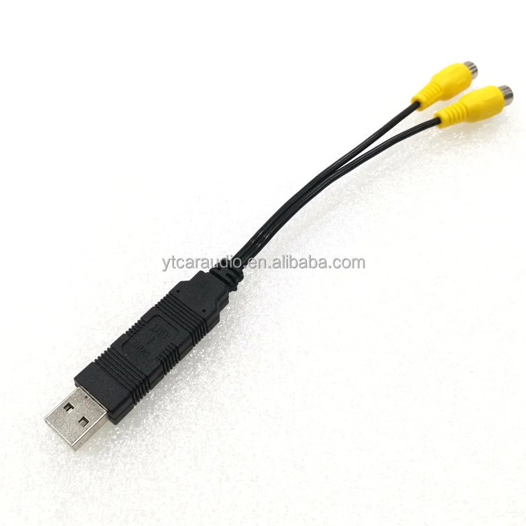 Car Audio Input Media Data Wire  USB To CVBS Cable Adapter For Android navigation USB AUX Transfer