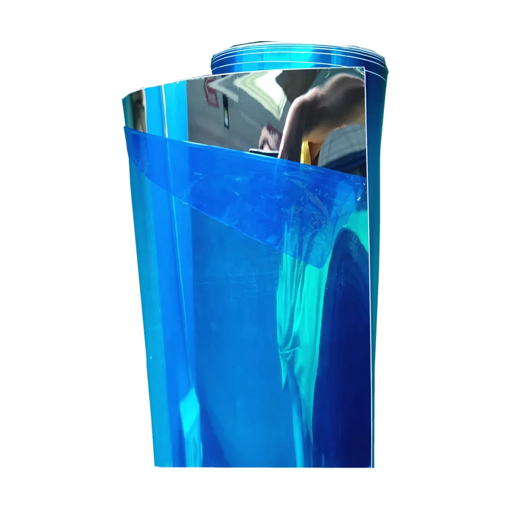 Self adhesive mirror film non glass flexible soft plastic mirror flexible mirror sheet roll 100meters long