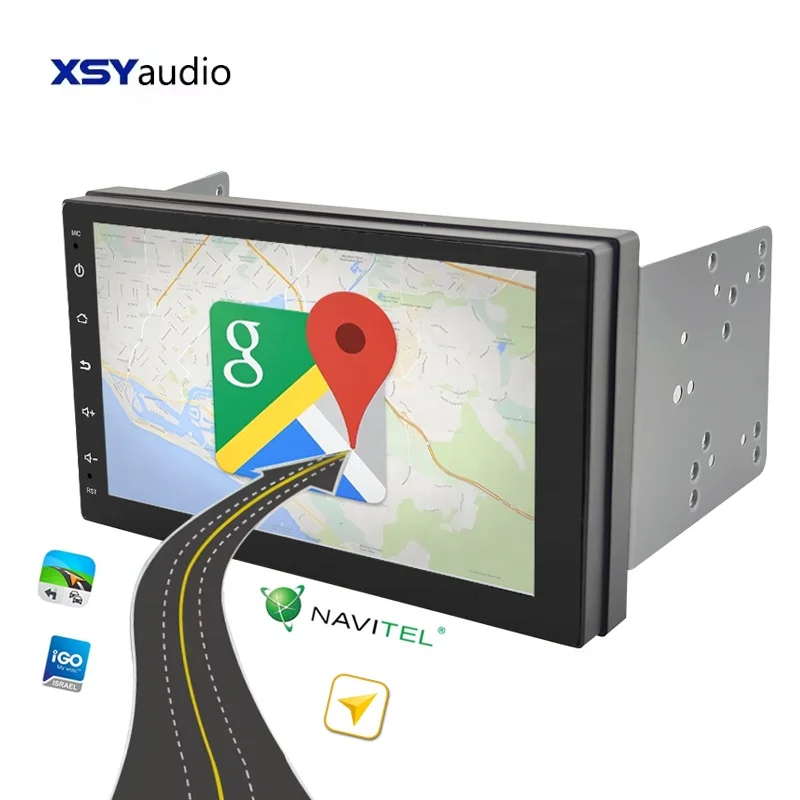 Автомагнитола для Android 7 дюймов универсальное устройство GPS мультимедийный плеер навигационная система AHD камера 1080P