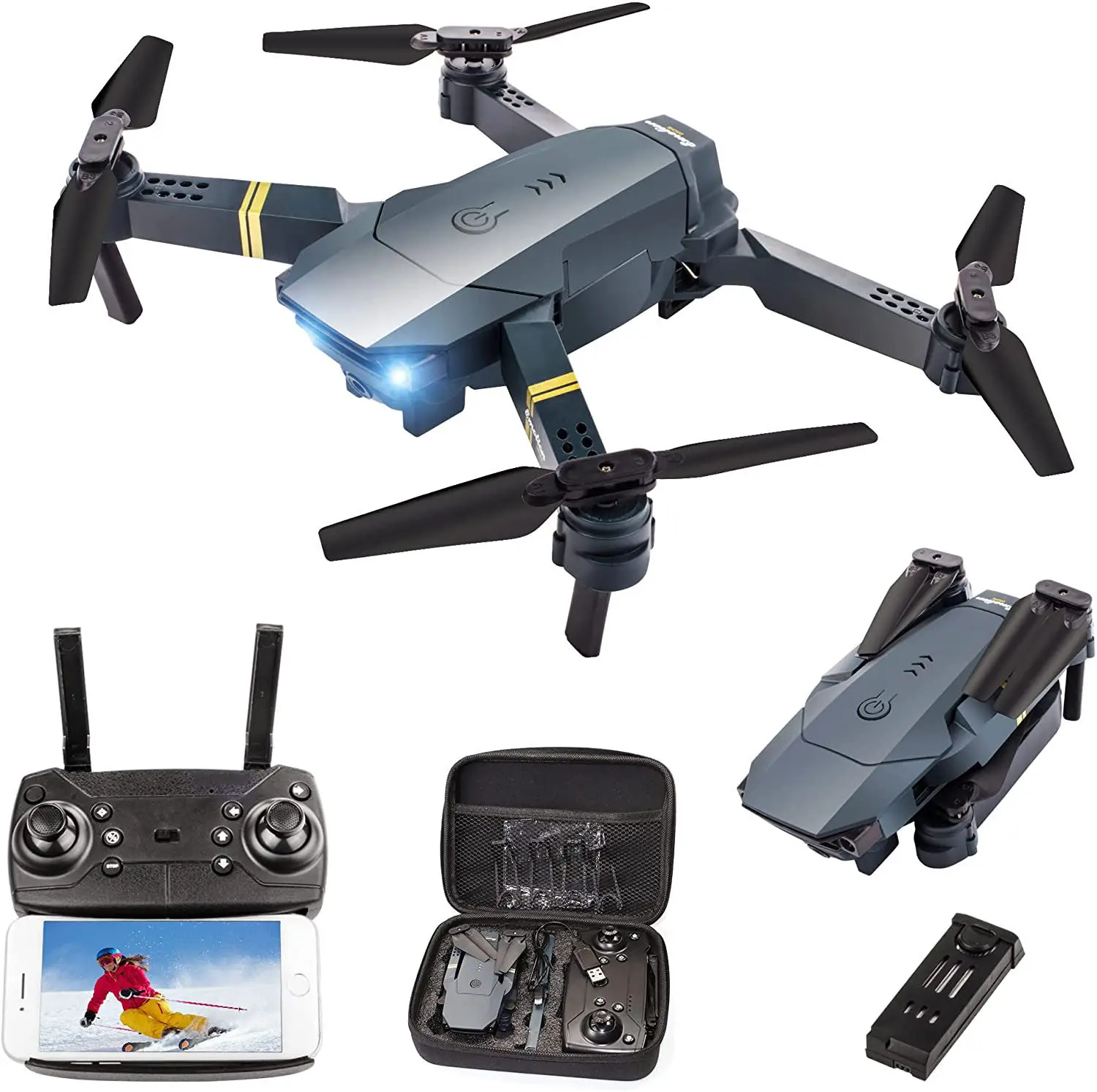 2023 Hot Selling E58   Foldable Long Flying Range Distance Battery Wifi RC Video HD Mini 4K Camera Drone
