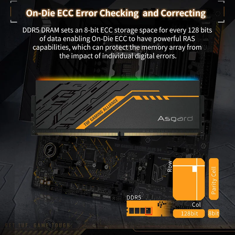 Asgard TUF кобрендовый RGB 32 ГБ (16GX2) Оперативная память ddr5 6000 мГц 6400 6800 для игрового ПК