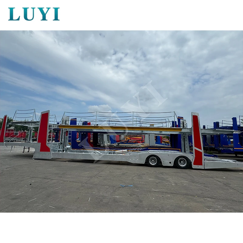 LUYI 8/10 Cars Carrying Vehicle Car Transporter Trailer Car Carrier Semi Trailer For Sale