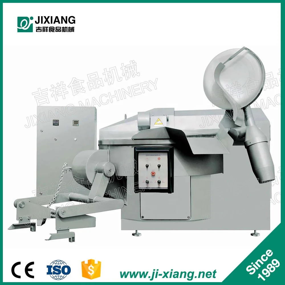 automatic chicken sausage making cutting high speed meat bowl cutter machine