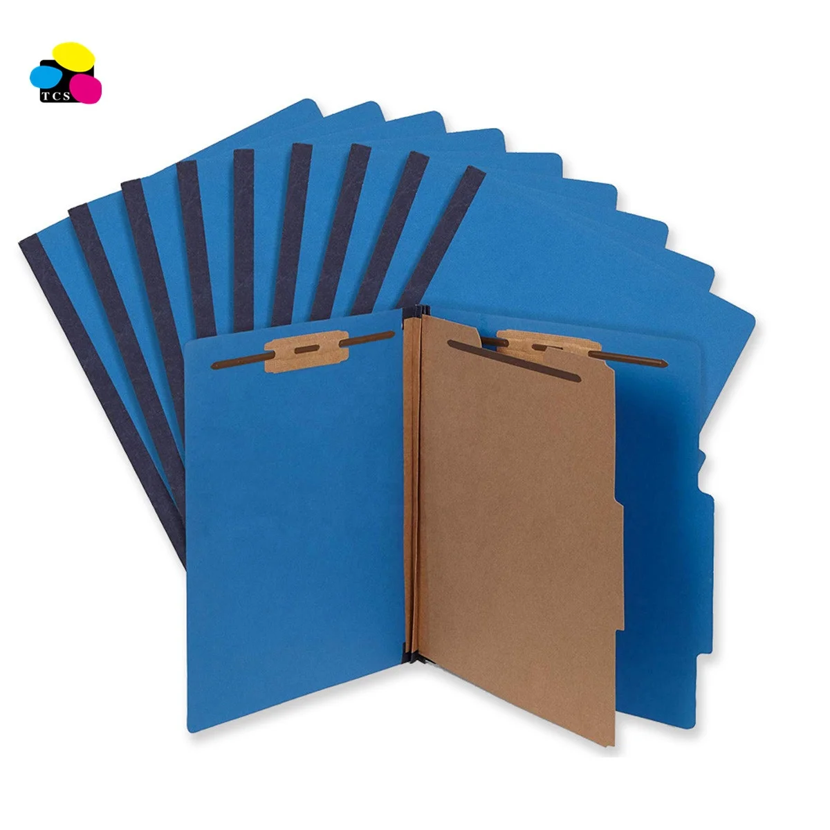 Top Quality Fashion Customized one Divider Dark Blue Letter Medical Classification File Folder With