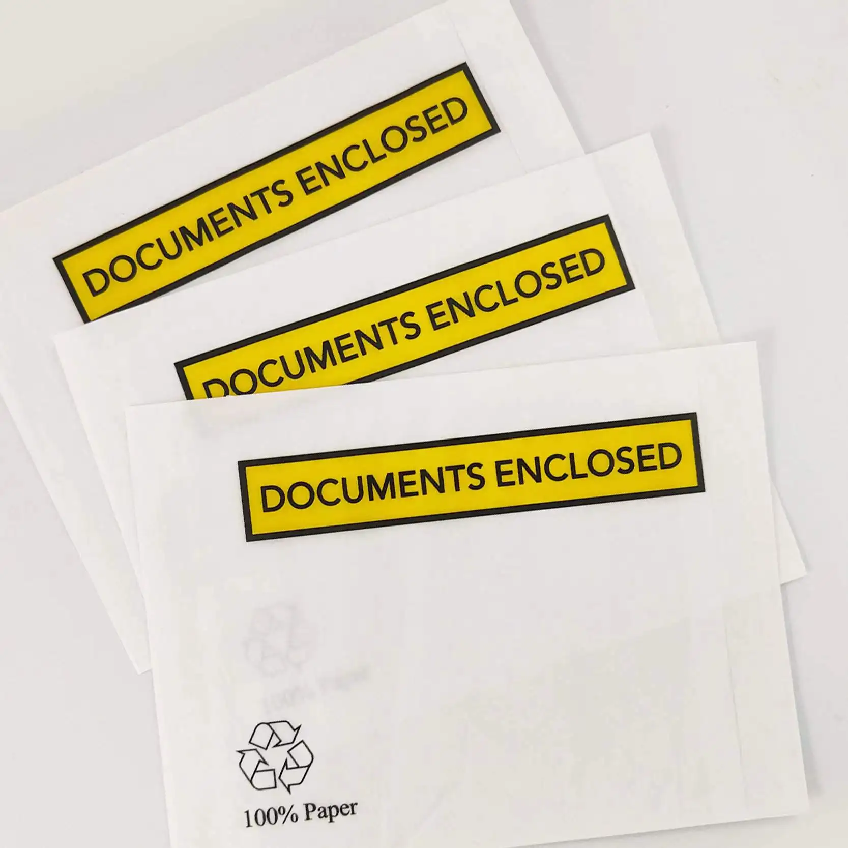 XMC-Eco friendly Packing List Shipping Label Envelopes  Invoice Enclosed Adhesive Bags for express