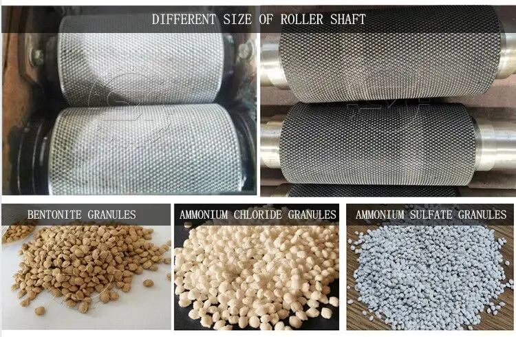 Calcium ammonium nitrate fertiliser pellet machine double roller pressing granulator for compound fertilizer