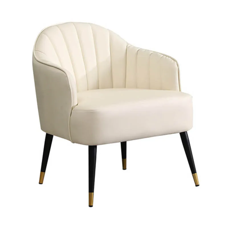 High quality wood frame bedroom modern leather accent single sofa chair armchairs