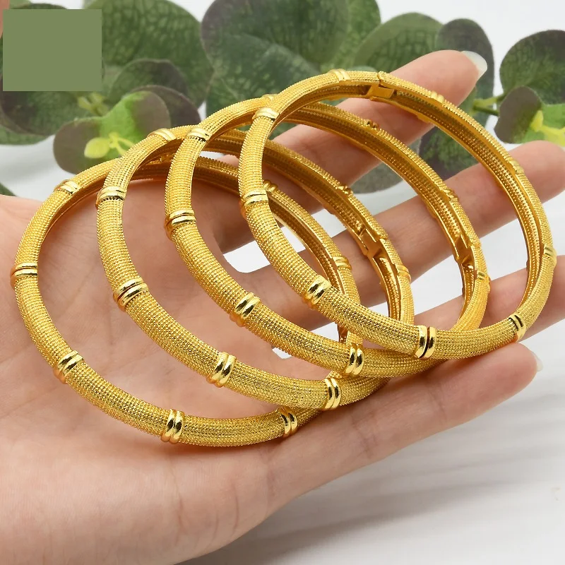 Оптовая продажа 24K позолоченный браслет индийские свадебные украшения модные ювелирные изделия браслеты и