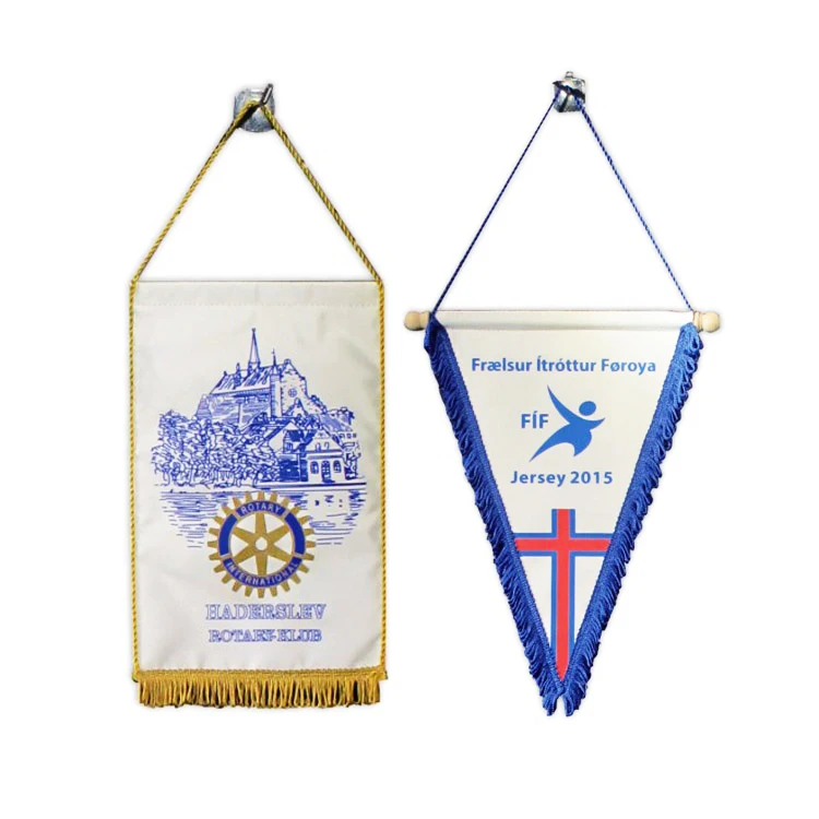 Oneway wholesale custom logo pennant fabric decorations bunting string flag custom wall flag