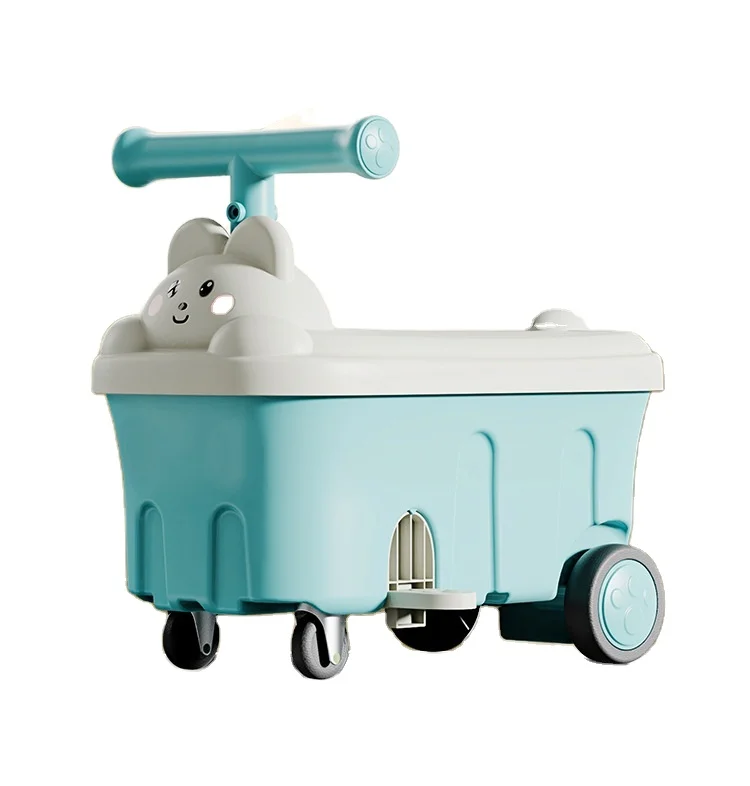 New baby scooter four wheels can sit human boy and girl baby sliding trolley storage box yo-yo scooter sliding scooter