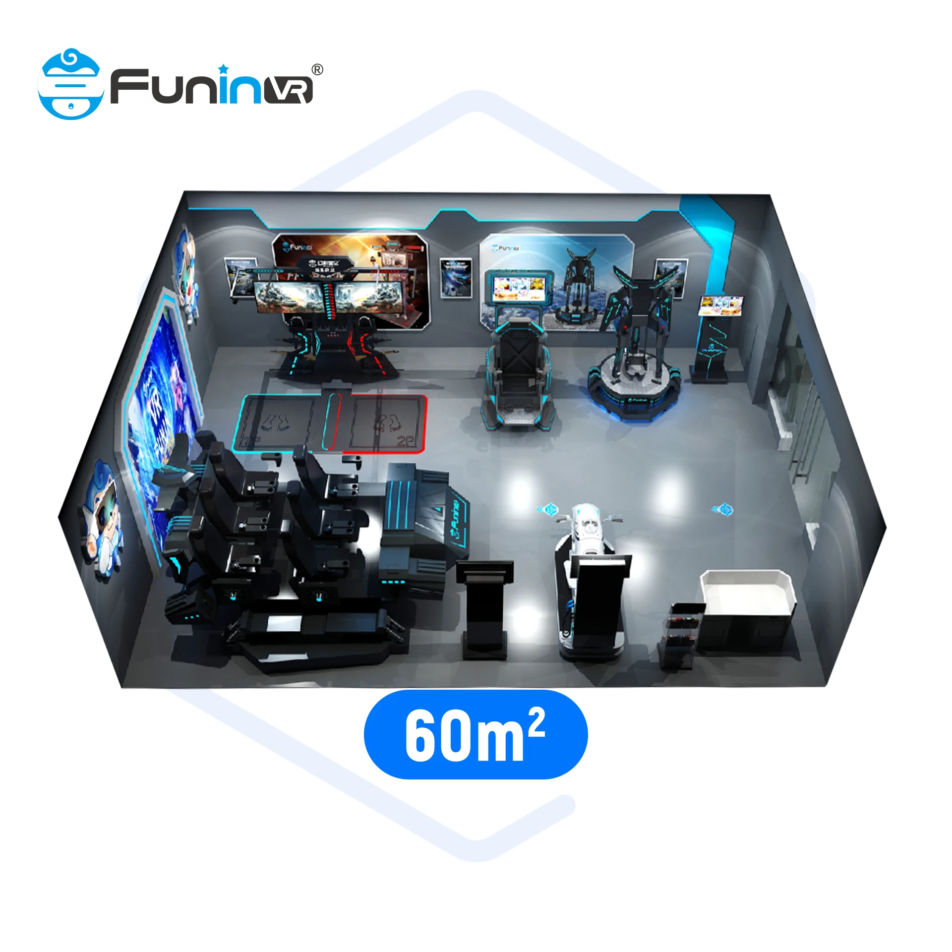 Vr Game Simulator For Vr Theme Park Amusement Park Equipment Commercial Vr Game Simulator