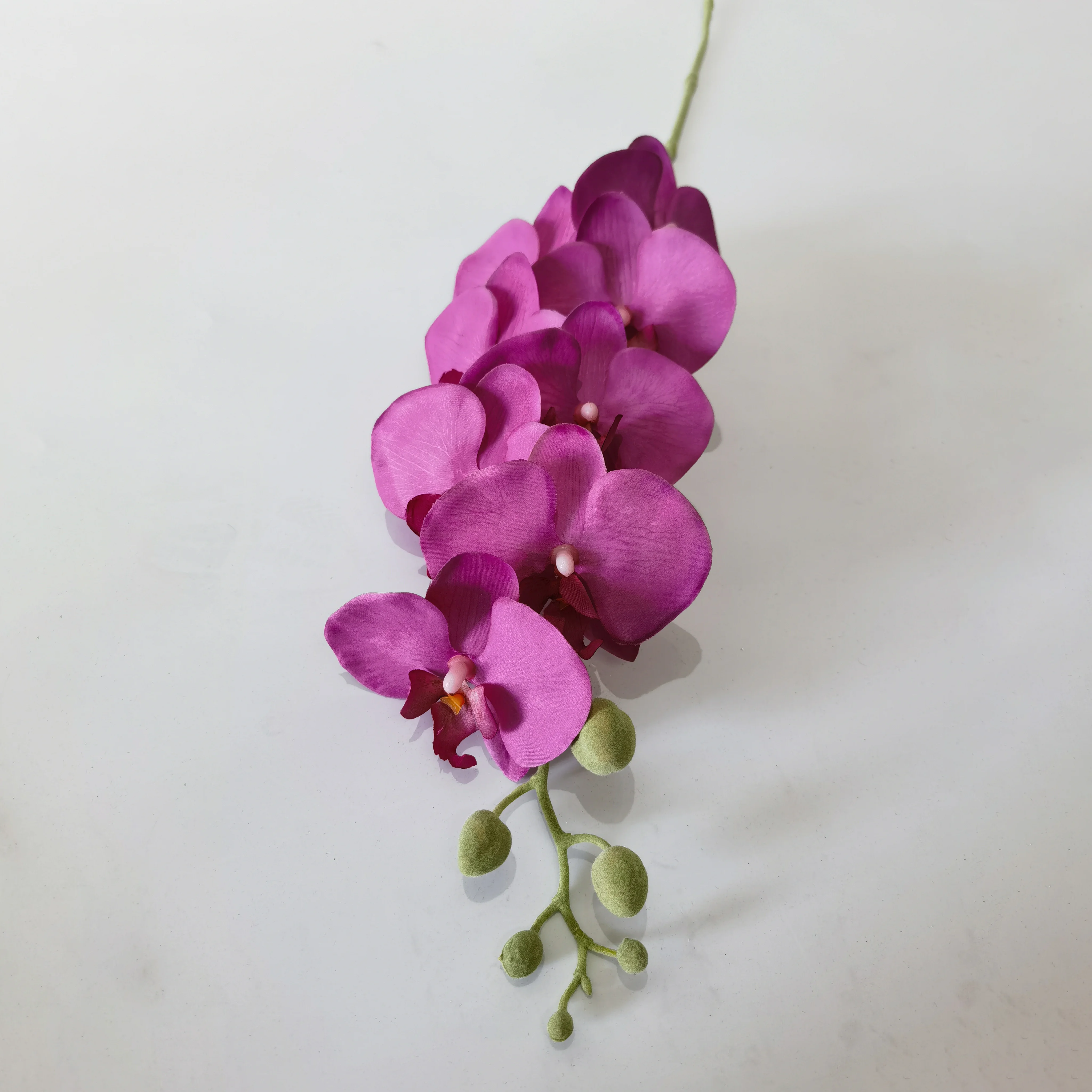 2024 искусственная Розовая орхидея 42 дюйма, спрей для стеблей, свадебные цветы, шелковые свадебные букеты, свадебные украшения
