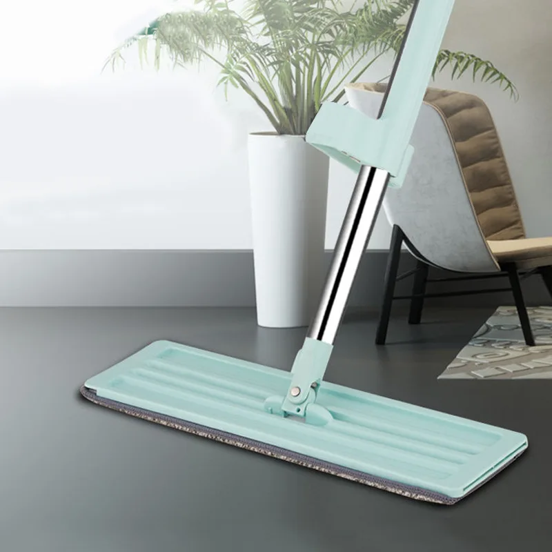 360 Magic Mop household Easy Handheld Dry-Wet Window Cleaning Lazy Mop Microfiber Flat Mop