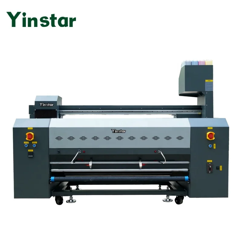 Yinstar hot sale 1.2m Sublimation Flag Printer I3200 heads  Direct printing machine Sublimation printer direct Fabric with oven