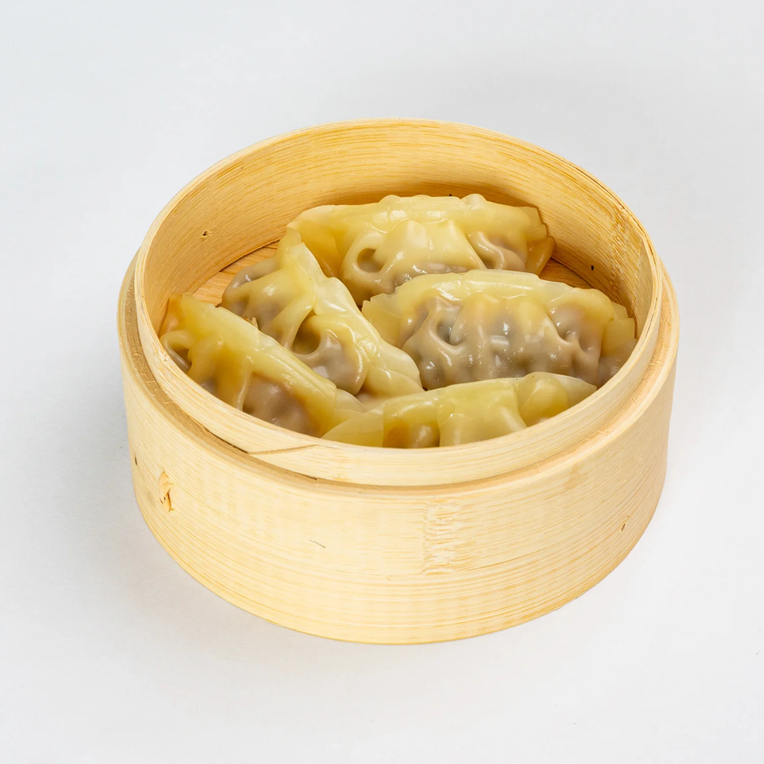 Eco-Friendly 7-inch Bamboo 2-Tier Steamer - Perfect for Cooking Dumplings, Rice, & More