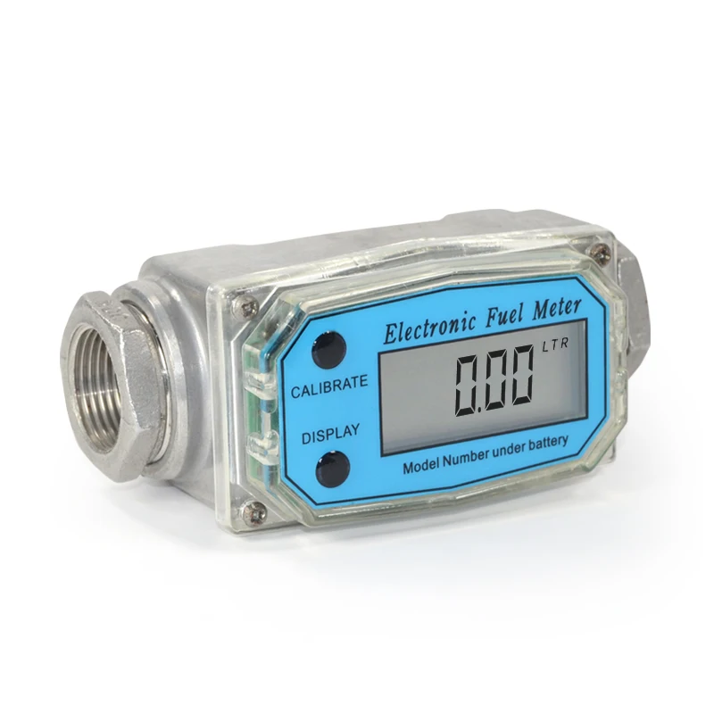 Inline NPT Thread Fuel WL Turbine Flowmeter Water Diesel Gas Oil Gasoline 3 Inch Digital Flow Meter
