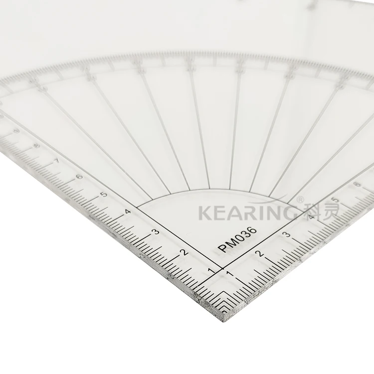 Kearing Acrylic Triangle Ruler 36cm Metric Size with Degree 30&60 for Fashion Designers Sewing Quilting Crafting Project #PM036