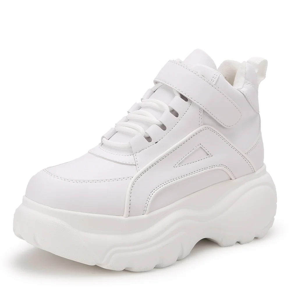 Высококачественные женские кроссовки для бега на заказ, женские белые кроссовки, повседневная женская модная массивная обувь на платформе