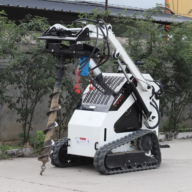 FREE SHIPPING Mini Skid Steer Loader Small Crawler/Tracked/Wheeled Front Loaders KUBOTA Diesel Engine Micro Skid Steer Loader