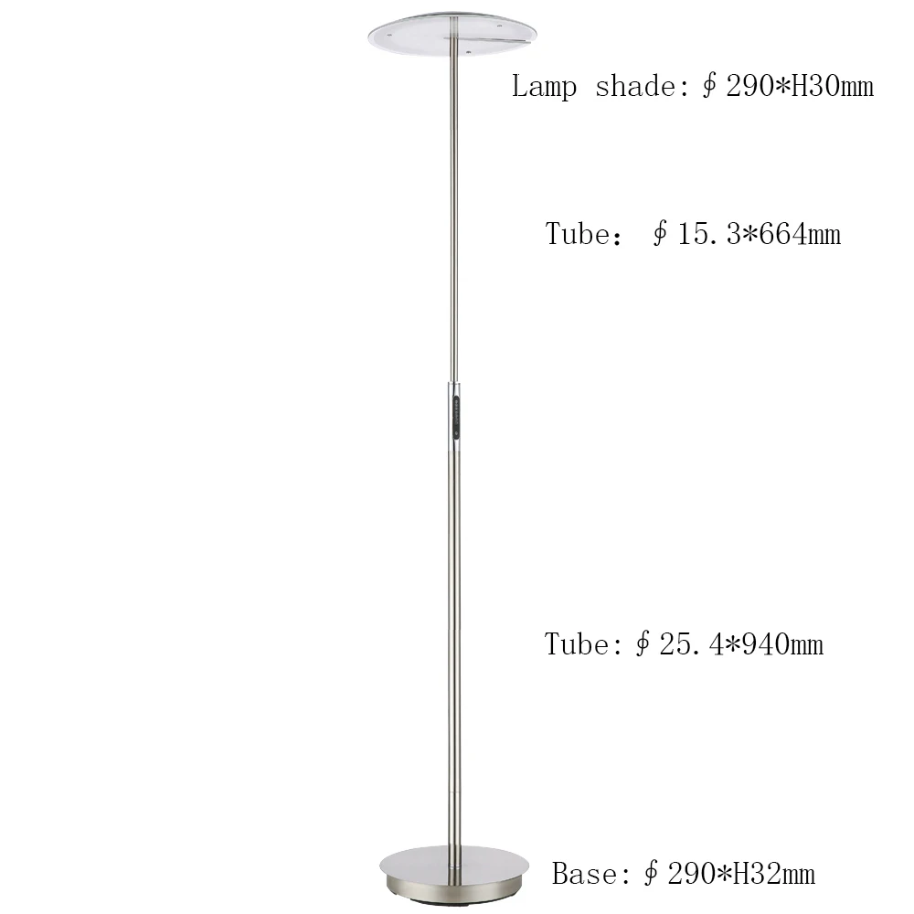 Ebright Modern Master Design Metal 2750K 25W Single Pole Floor Lamp For Hotel Bedside Living Room Floor Mood Lamp