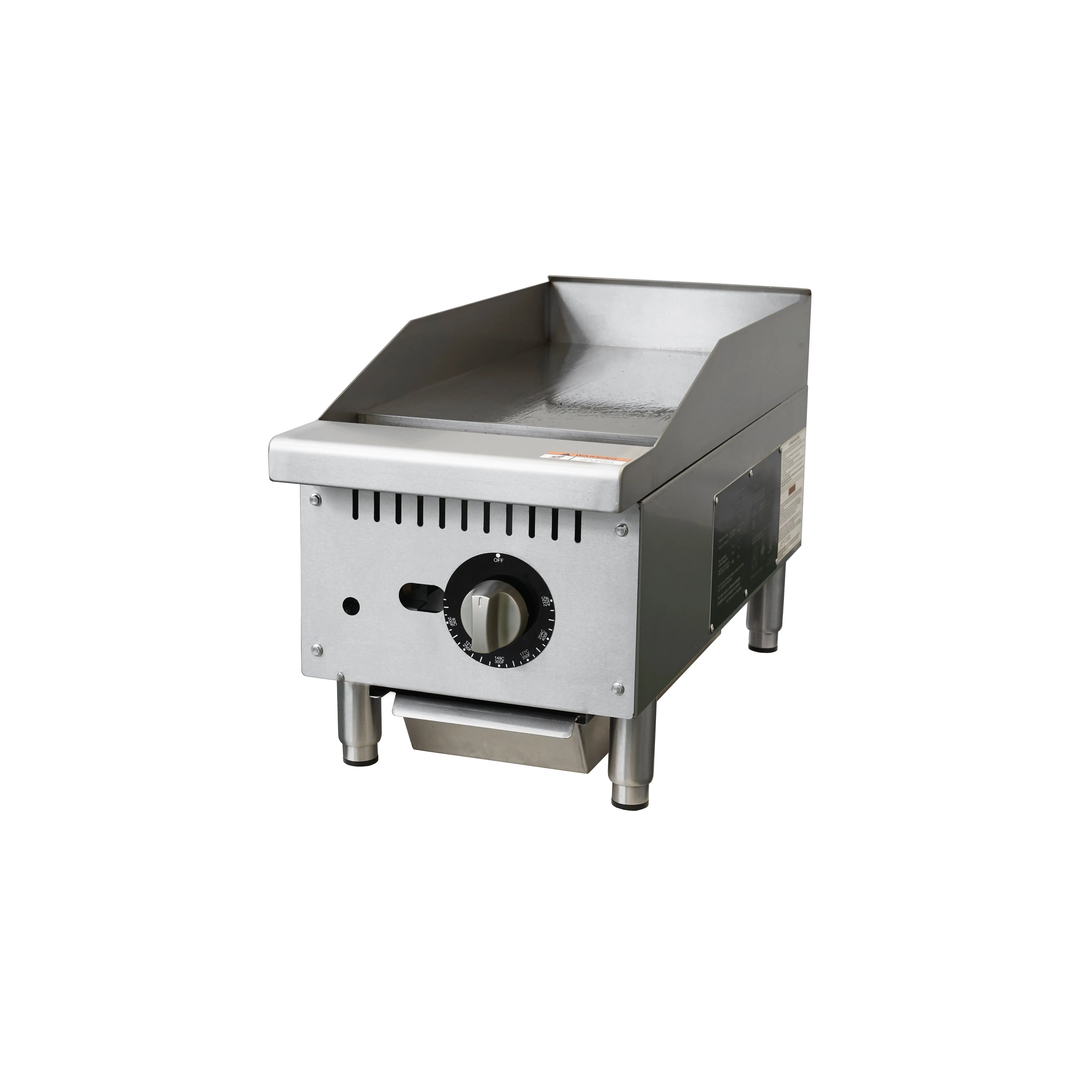 Portable Street Food Griddle And Fryer Combination Machine Commercial Fryer And Griddle Combine Machine