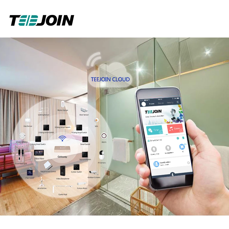  Автоматические устройства голосового управления TEEJOIN Tuya Alexa Echo система умного