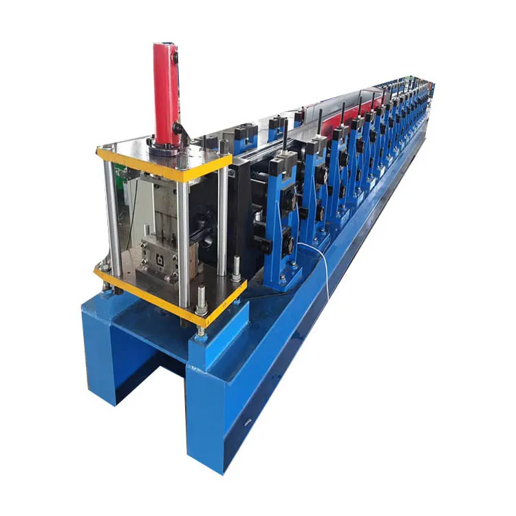 Rolling molding machine for rolling shutter door c channel side guide rail production