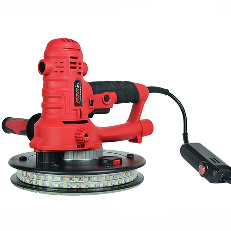 
Electric Ceiling Sander Drywall Surface ConcreteWall Handheld Wall Putty Polisher Wall Grinding Machine with LED light 
