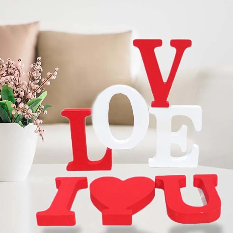 White Wood Letters Unfinished Wood Letters for Wall Decor Decorative Standing Letters Slices Sign Board Decoration for Home