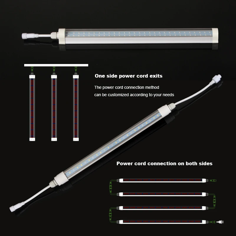 led grow light strips ip65 full spectrum medical plants led t8 waterproof lamp plant growing light