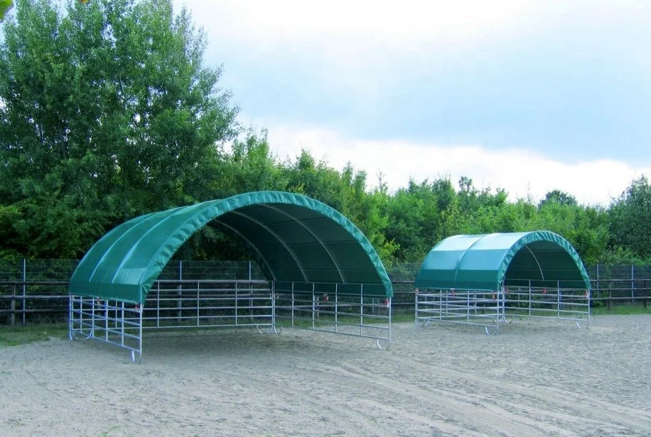 Стальная рама скота жилищного строительства жилья. Ранчо загона для