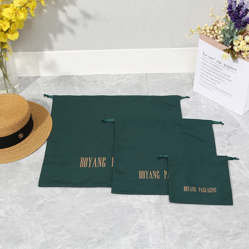 Wholesale High Quality Packing Pouch Luxury Velvet Shoe Packaging Dust Bags Drawstring With Custom Logo