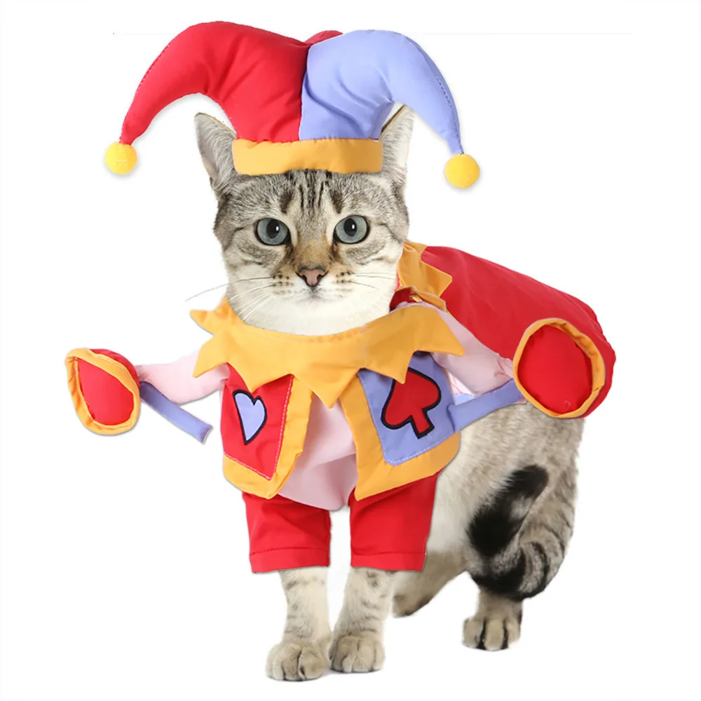 Wholesale Dog Role Cosplay Clothes Cowboy Clown Police Robber Dog Cat Costume Novelty Funny Cute Dog Costumes Cosplay