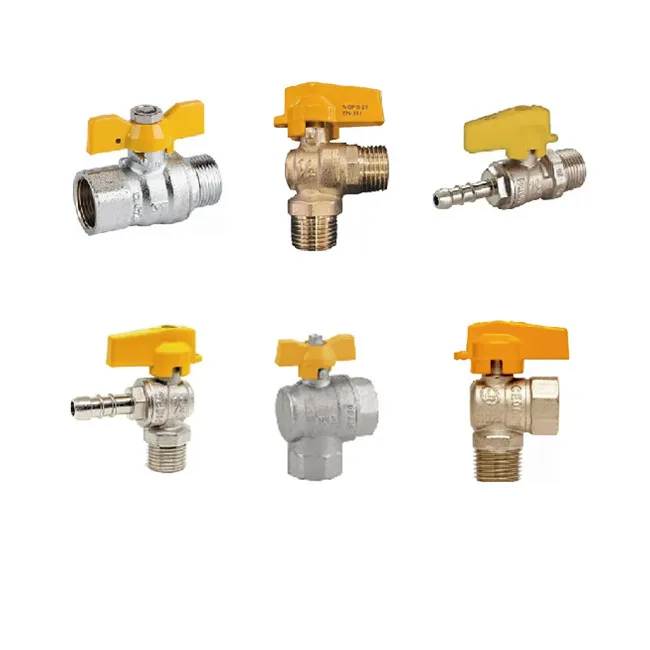 Brazil Popular Type 1/4in 1/2in BSP Brass Gas Shut Off ball valve