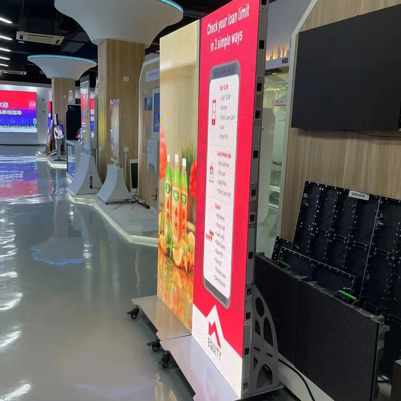 P1.25 P 1.53 P1.86 P2 P2.5 seamless splicing LED poster display floor standing LED screen slim Poster Led Display