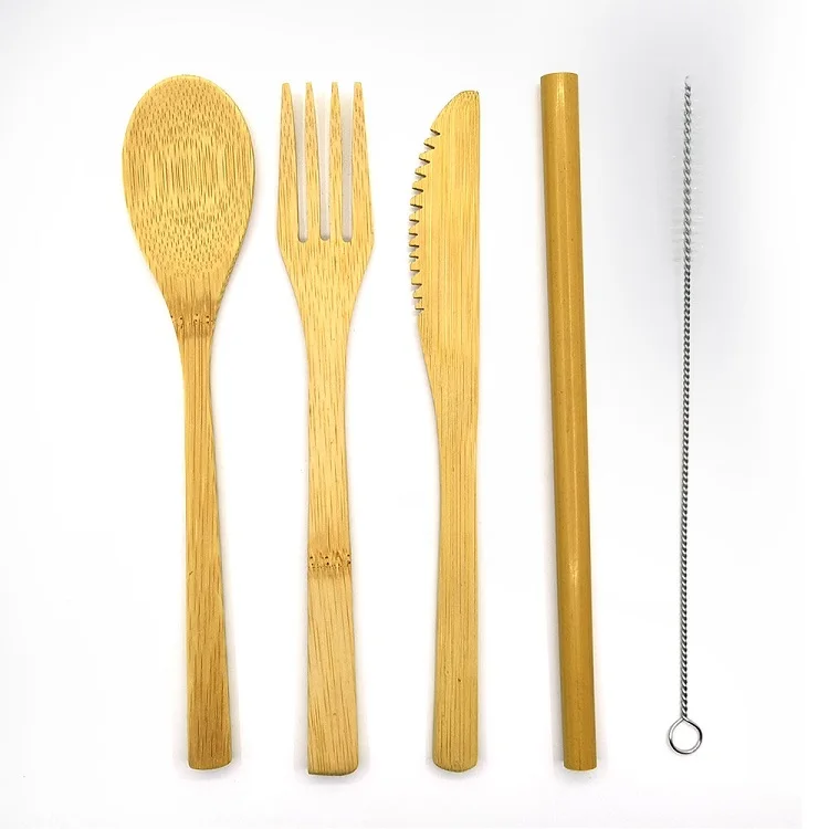 bamboo set cutlery