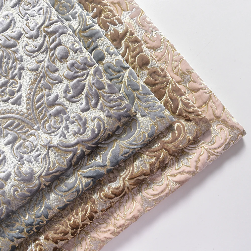 Высокое качество мебель текстиль вышитая ткань Марокко бархат вышивка диван