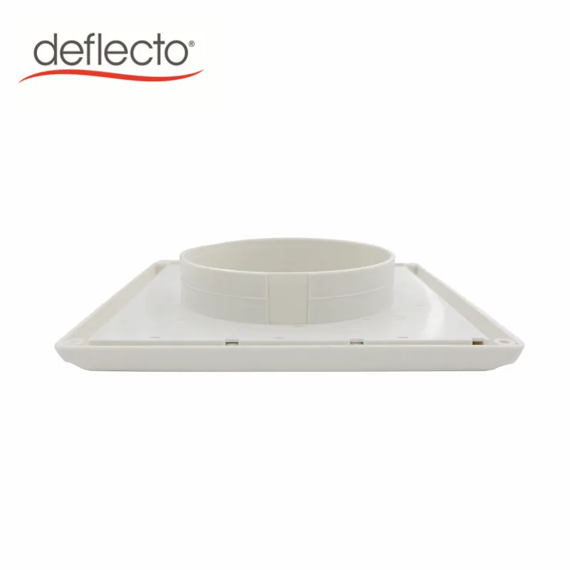 High Quality 8 Inch White Plastic Duct Shutter, Panel 250mm Louered Vent Cover Ventilation Grille Square with Flyscreen