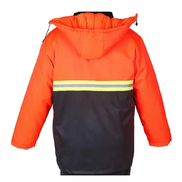 Hi-Vis Reflective Winter Wear Waterproof Rain Coat Outdoor Safety Clothing for Construction Workers & Sanitation Workers