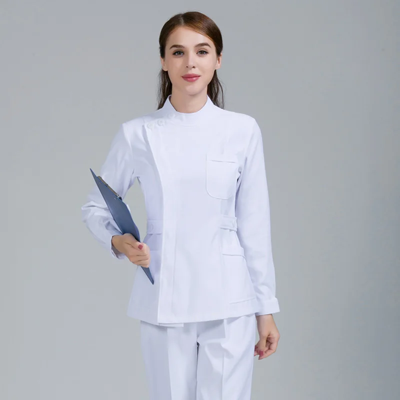 2021 Wholesale Tops and Pants High Quality Nurse Uniform Spandex Stretchy Fashionable Uniform Medico Scrubs Uniforms